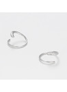 Boucles d'oreilles Or Blanc et Diamant