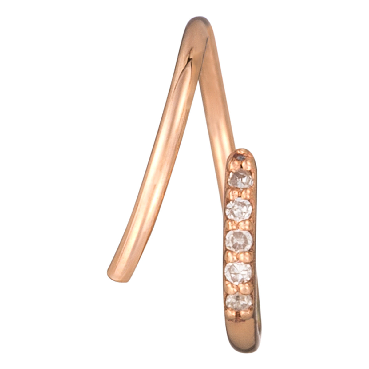 Boucles d'oreilles Or Rose et Diamant Boucles d'oreilles "Pink diamond" Or Rose et Diamant