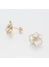 Boucles d'oreilles Or Jaune et Email