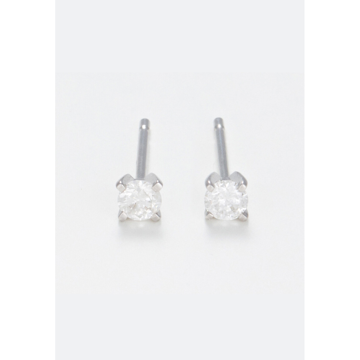 Boucles d'oreilles Or Blanc et Diamant