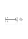 Boucles d'oreilles diamant solitaire pour femme