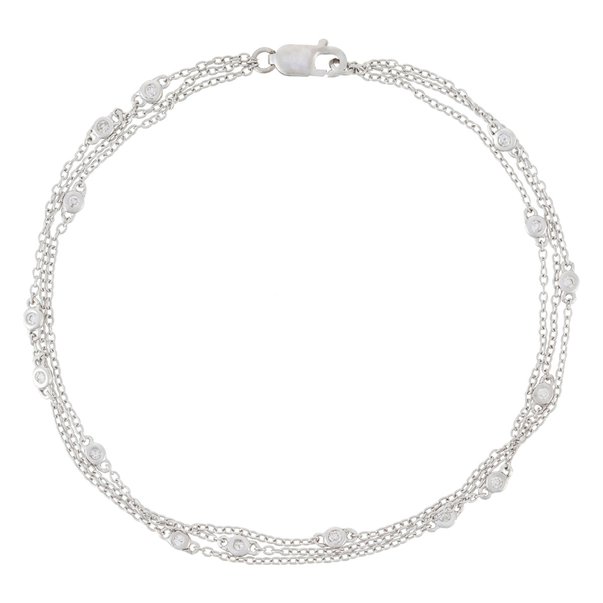 Bracelet Or Blanc et Diamant Bracelet "Amour Enchanté" Or blanc et Diamant