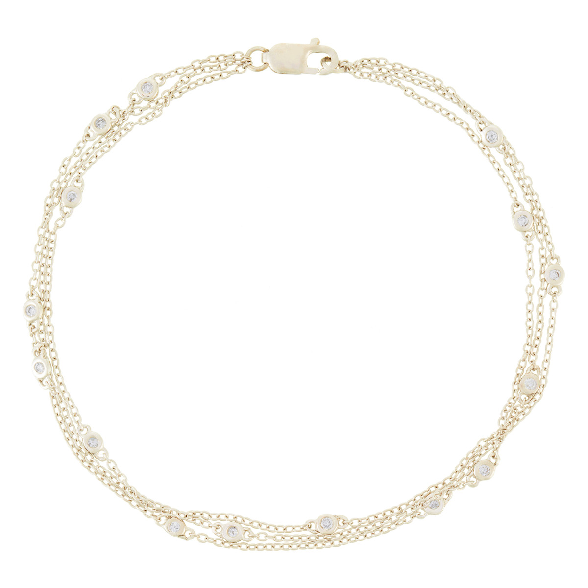 Bracelet Or Jaune et Diamant Bracelet Or Jaune et Diamant