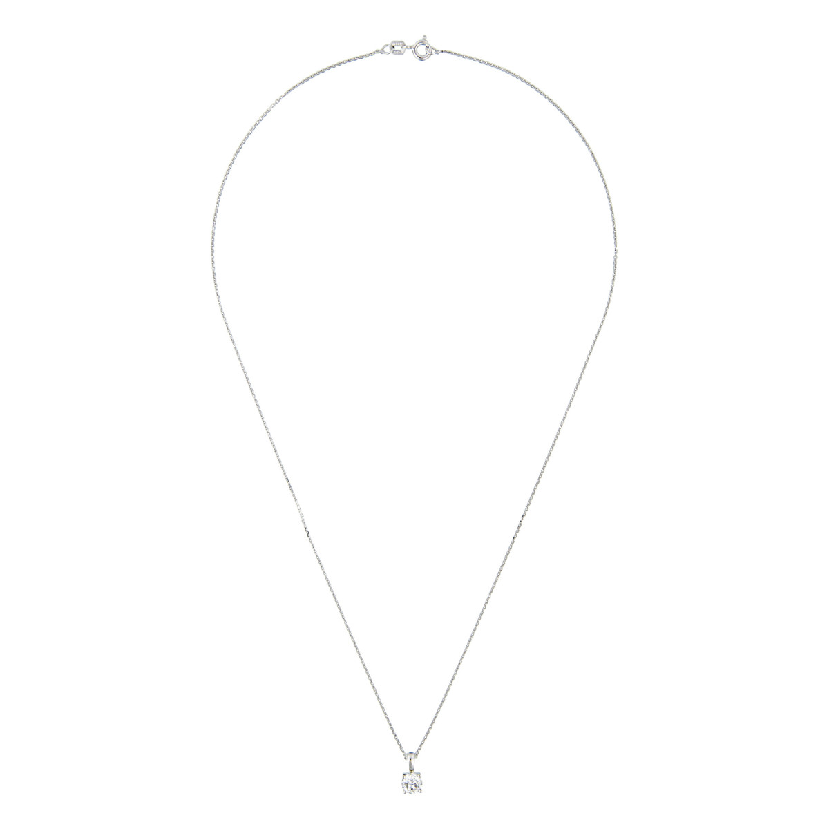 Pendentif Or Blanc et Diamant Pendentif "Attachement Sacré" Or blanc et Diamant