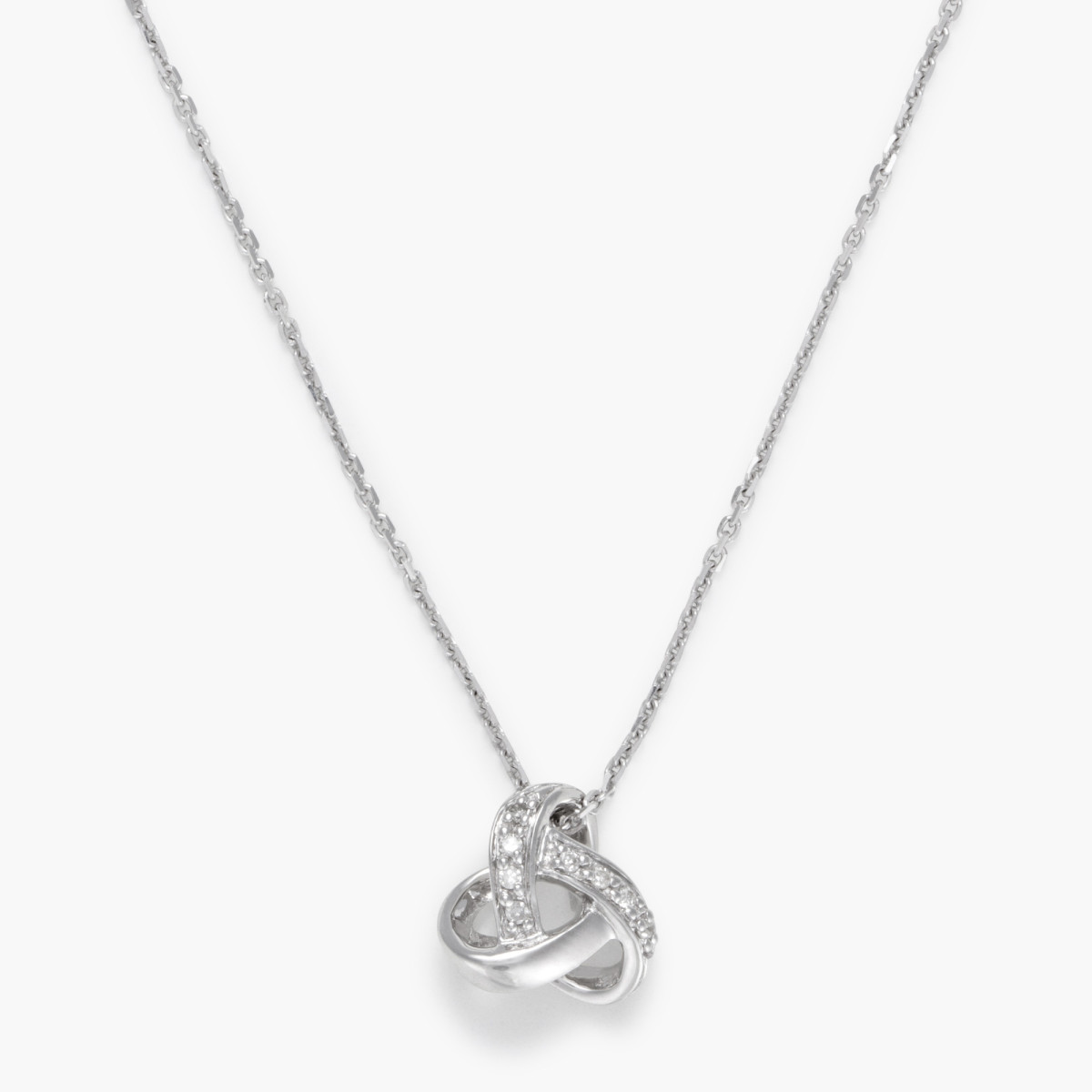 Pendentif Or Blanc et Diamant Pendentif "Mon Bouillonnant" Or blanc et Diamant