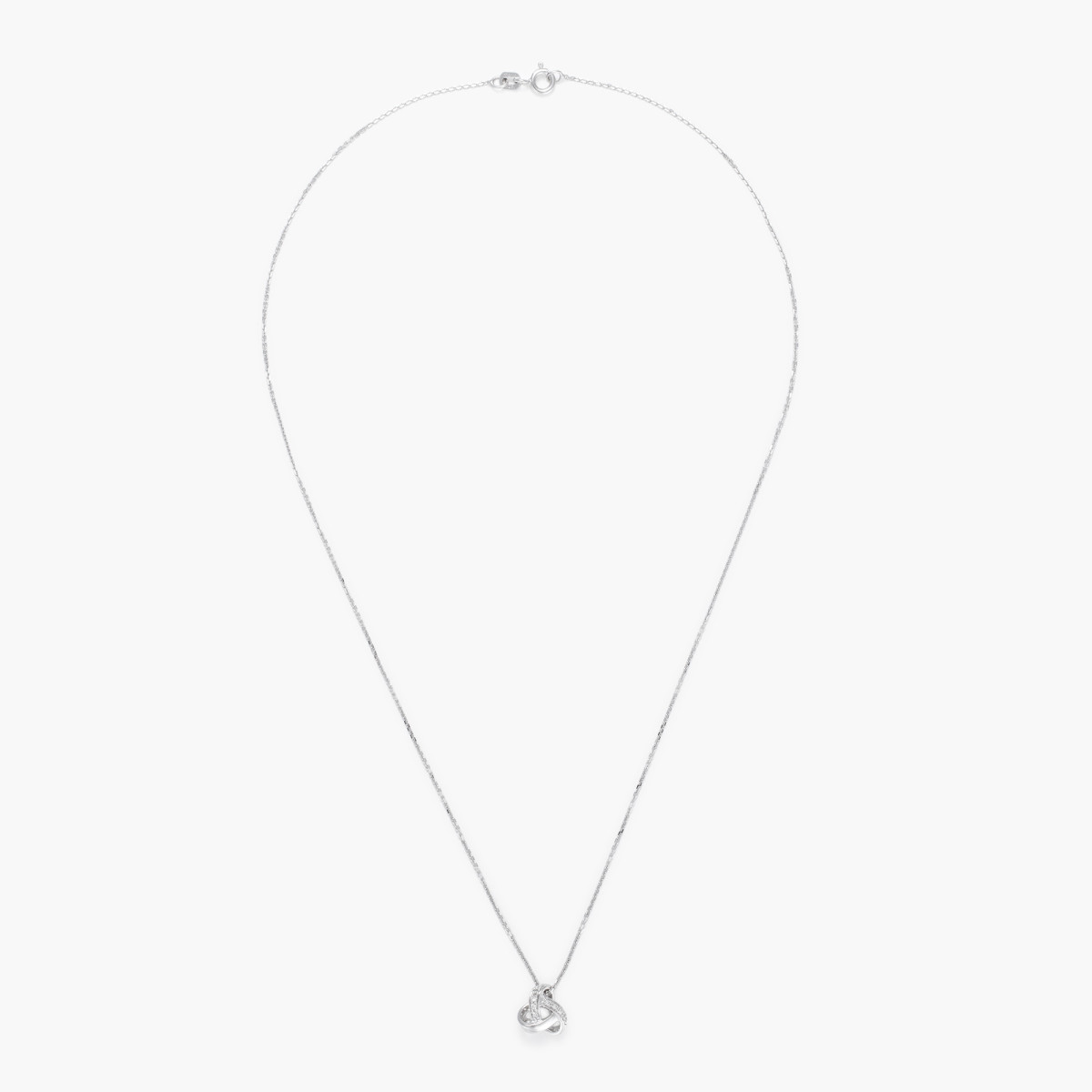 Pendentif Or Blanc et Diamant Pendentif "Mon Bouillonnant" Or blanc et Diamant
