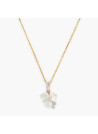 Pendentif Or Jaune Diamant et Nacre