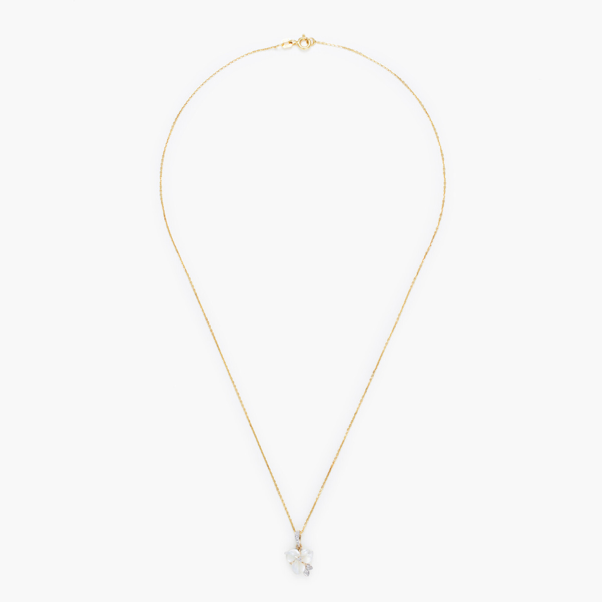 Pendentif Or Jaune Diamant et Nacre Pendentif "Paris Majestueux" Or jaune et Nacre