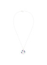 Pendentif Or Blanc Diamant et Pierre précieuses
