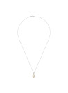 Pendentif Or Blanc Diamant et Perle