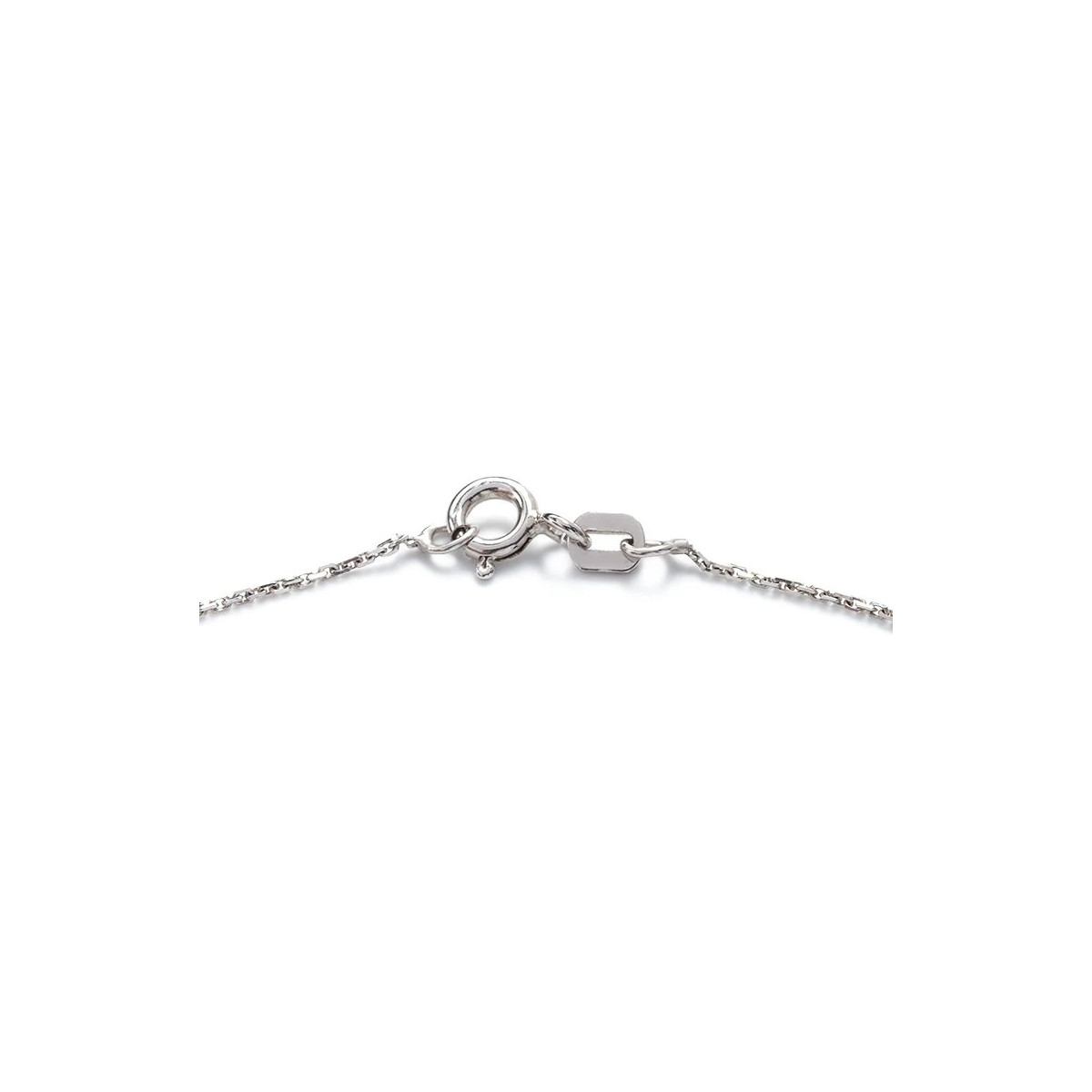 Pendentif Or Blanc et Diamant Pendentif "Idylle Divine" Or blanc et Diamant