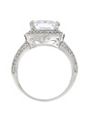 Bague Or Blanc 375/1000 et Zirconium