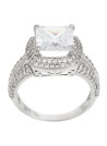 Bague Or Blanc 375/1000 et Zirconium