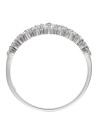 Bague Or Blanc 375/1000 et Zirconium