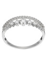 Bague Or Blanc 375/1000 et Zirconium