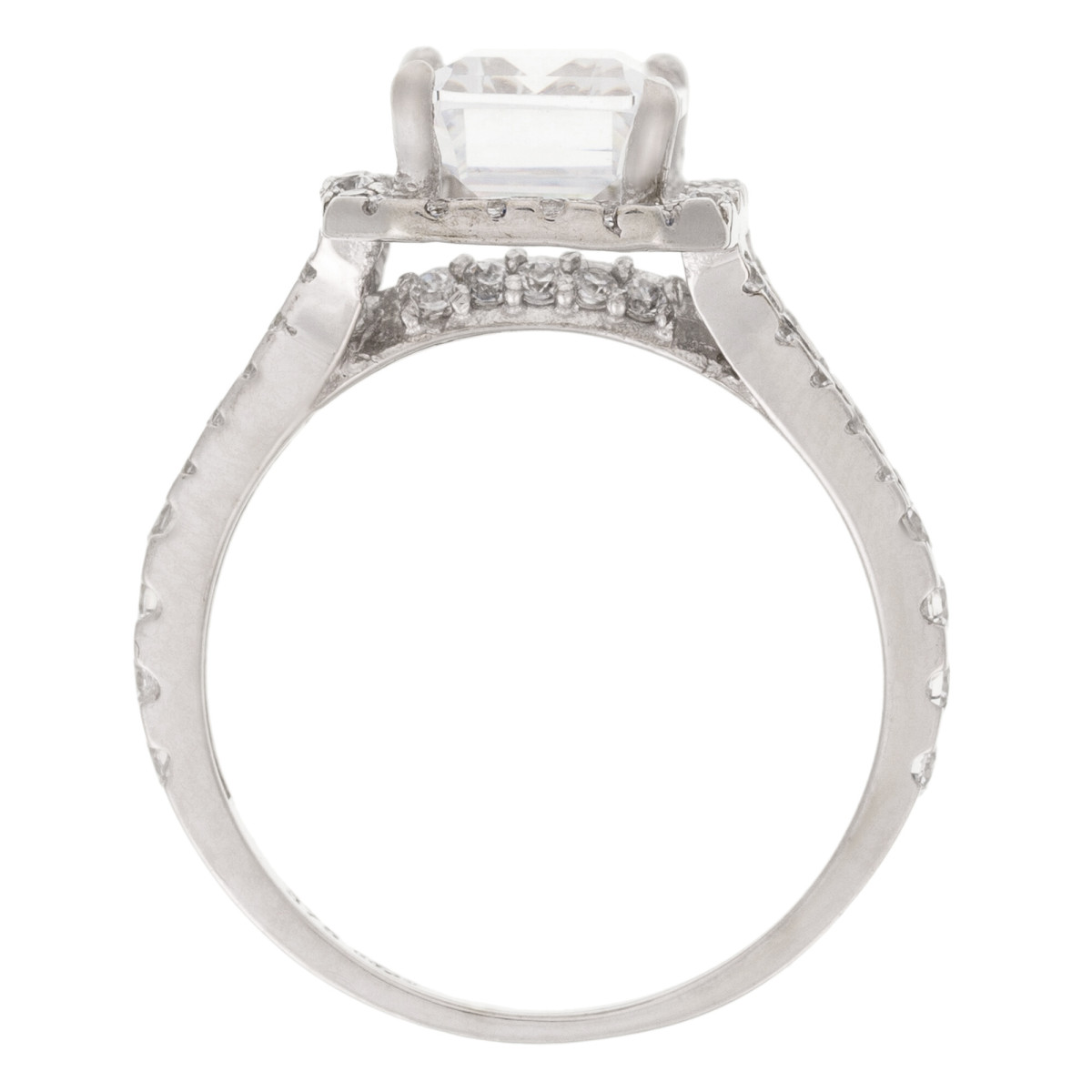 Bague "Soie" Or blanc