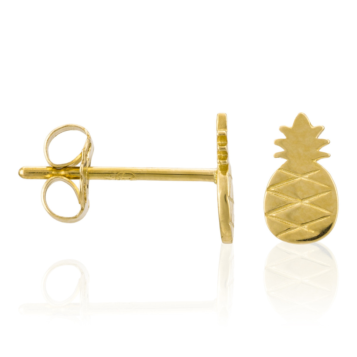 Boucles d'oreilles "Ananas" Or Jaune