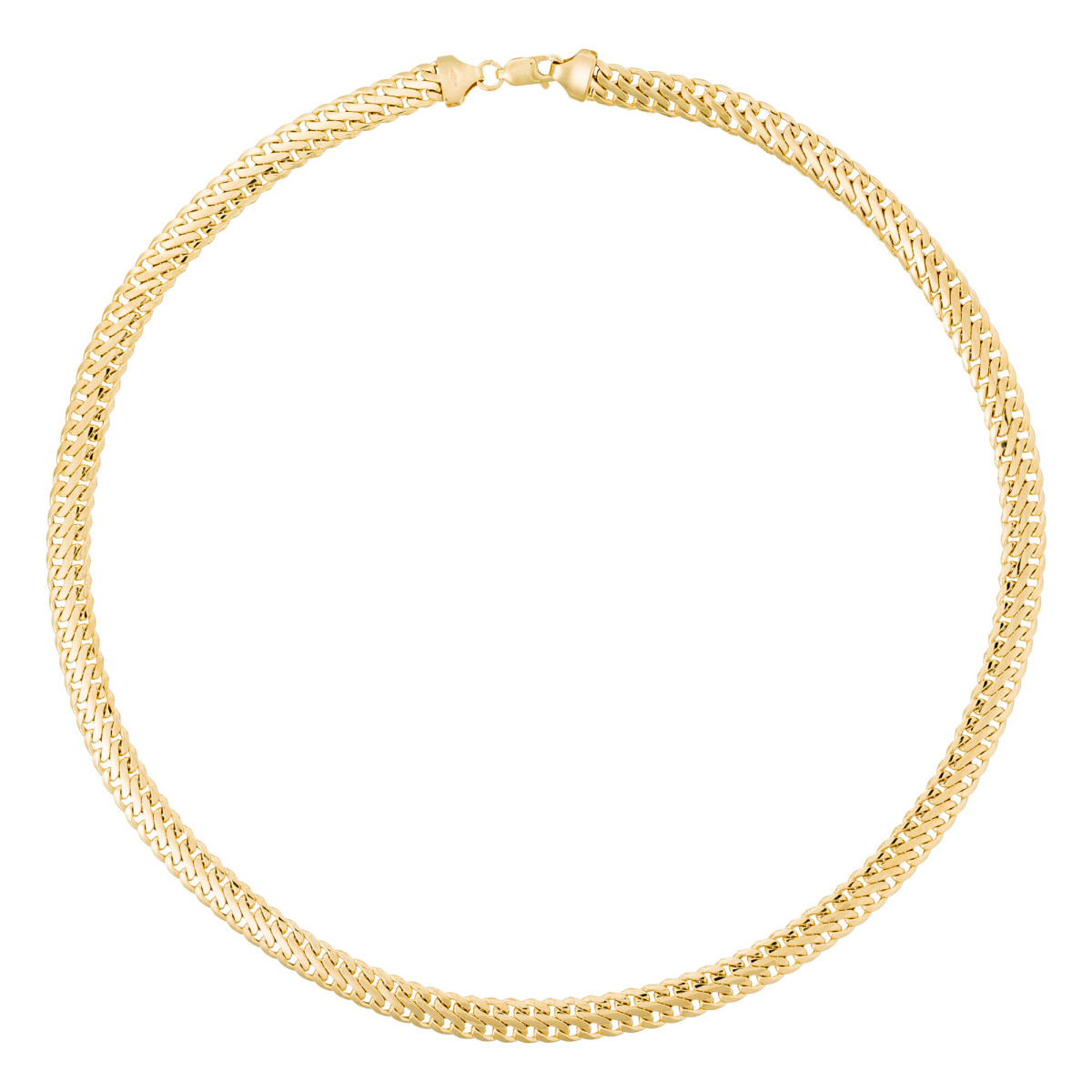 Collier Maille Gourmette Or Jaune pour Femme Collier "Envoûtement" Or jaune