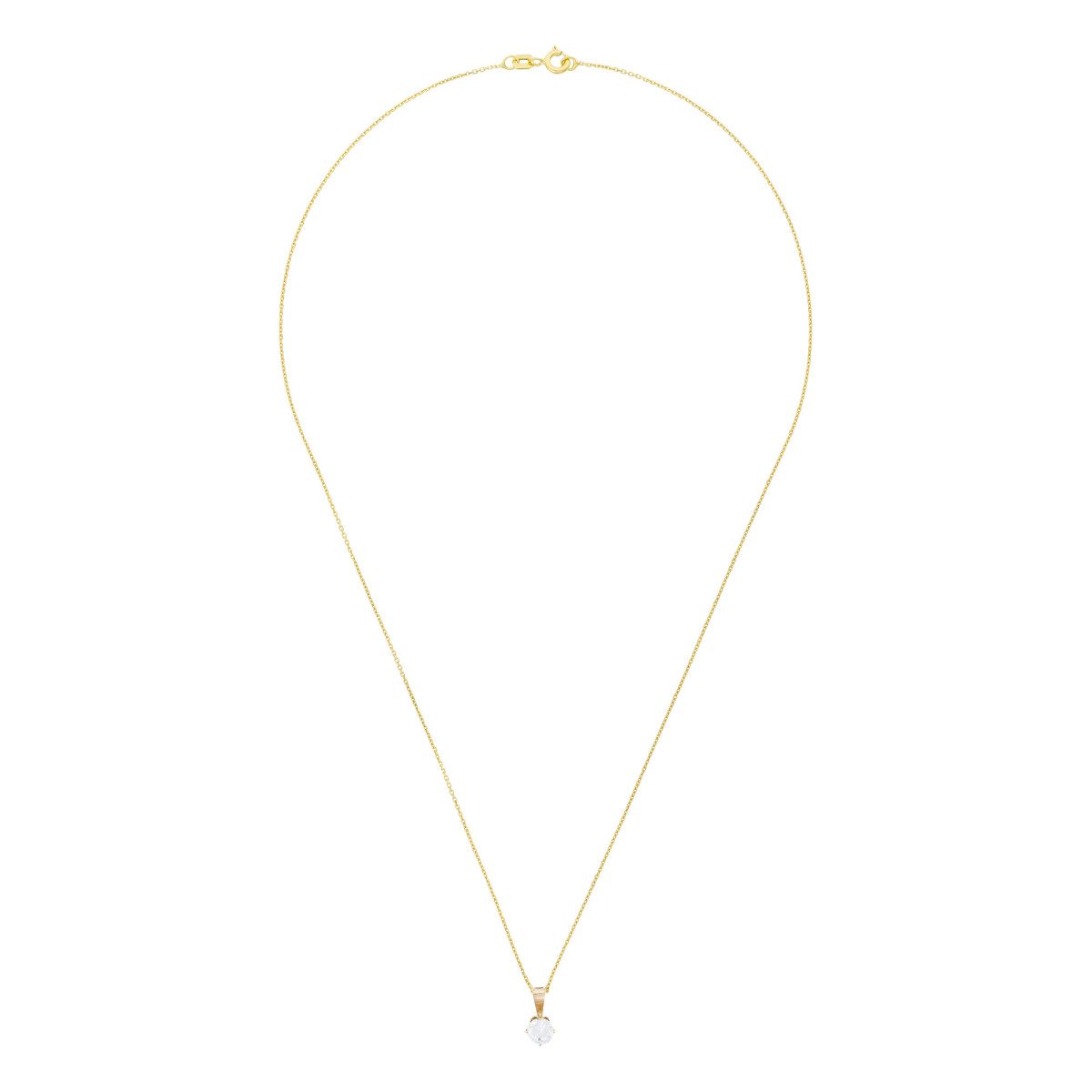 Pendentif Or Jaune 375/1000 et Zirconium Pendentif Or Jaune 375/1000 et Zirconium