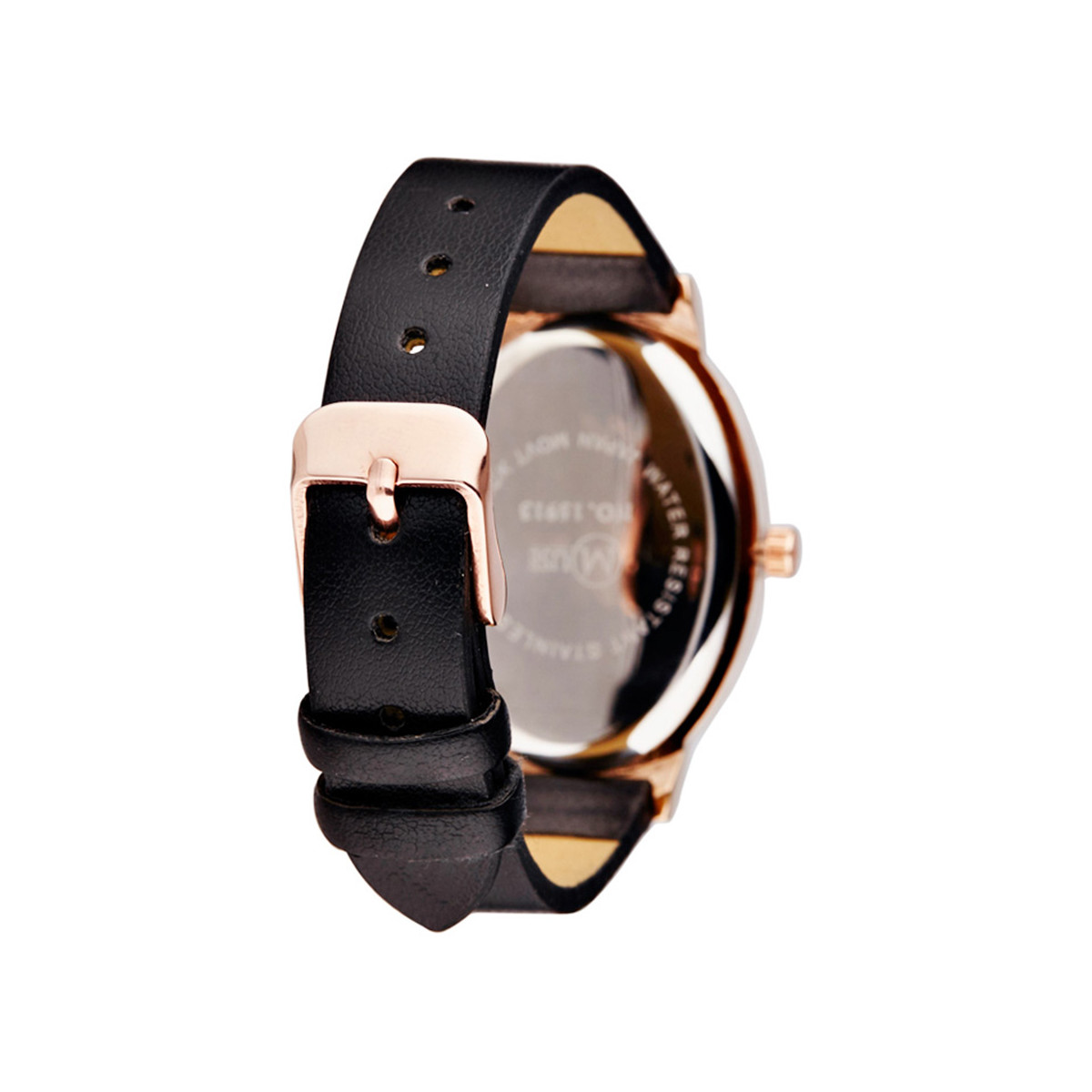 Muse - Montre Femme "Picolini" - boîtier rosé bracelet noir