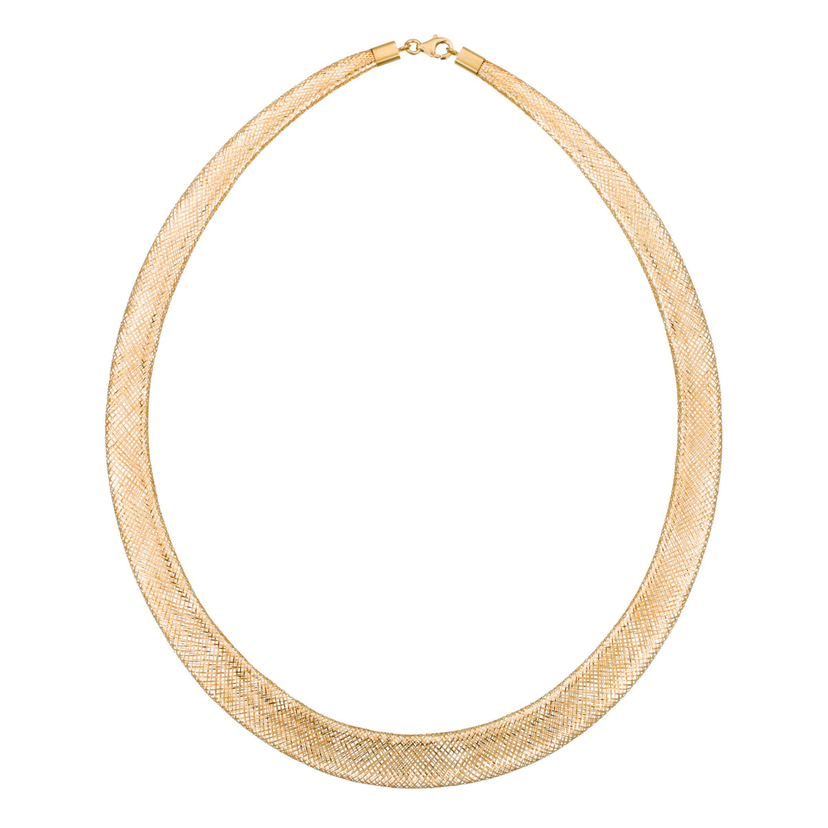 Collier Or Jaune Maille Tissé pour femme Collier "Lucidité" Or jaune