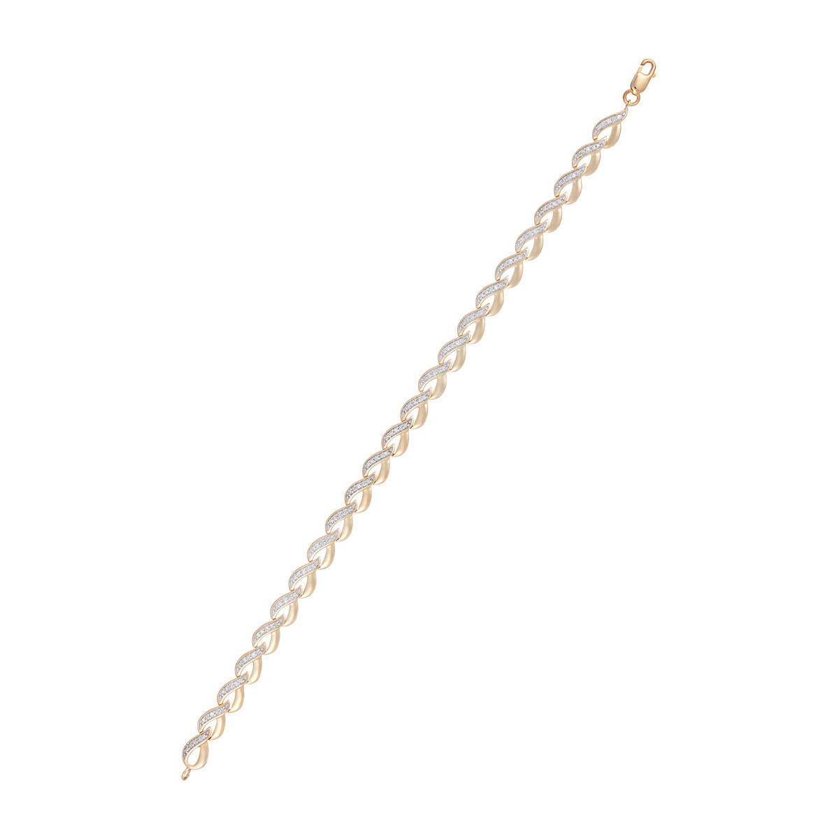 Bracelet Or Jaune et Diamant Bracelet Diamants 0,51/115"Sélène"