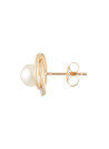 Boucles d'oreilles Or Jaune Diamant et Perle