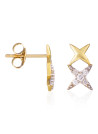 Boucles d'oreilles Or Jaune et Diamant