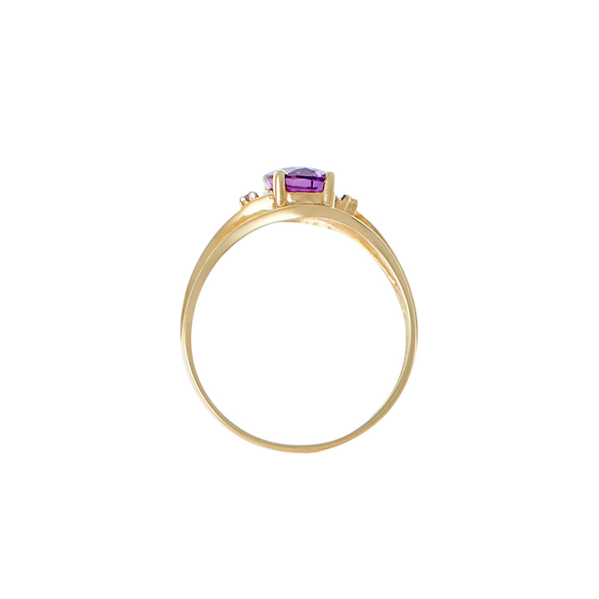 Bague Or Jaune Diamant et Améthyste Bague "Manaus Améthyste" Or jaune et Diamants