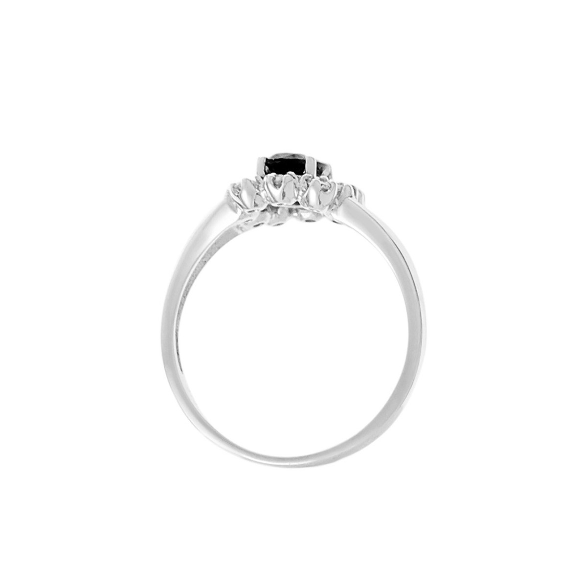 Bague Or Blanc Diamant et Saphir Bague "Bahia Saphir" Or blanc et Diamants