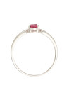 Bague Or Blanc Diamant et Rubis