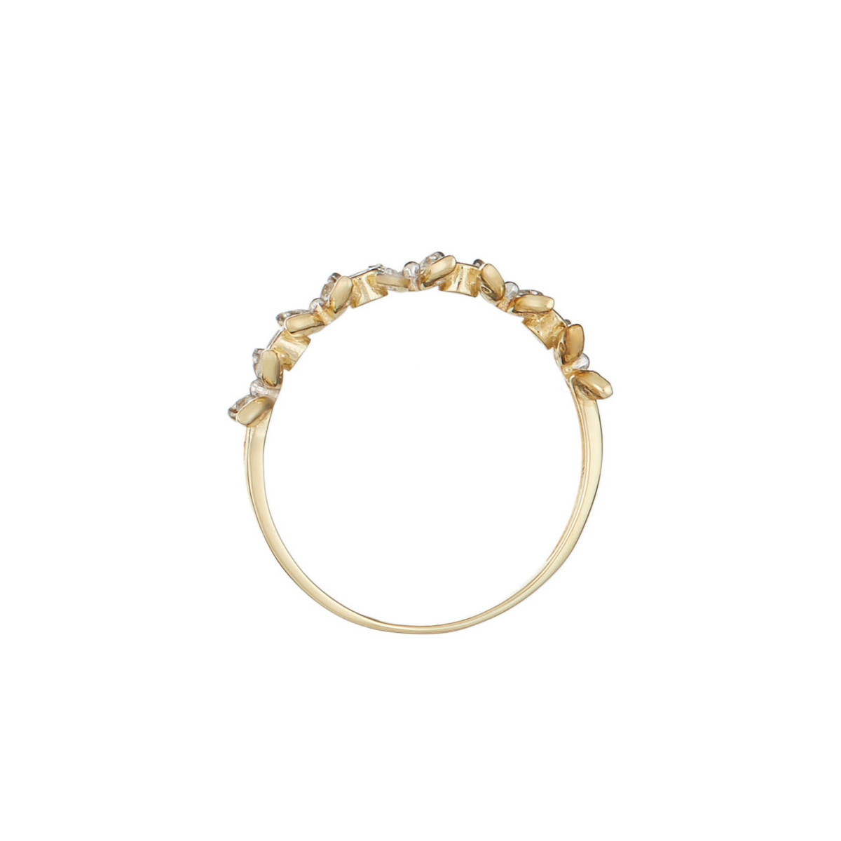 Bague Or Jaune et Diamant Bague "Valentine" Or jaune et Diamant