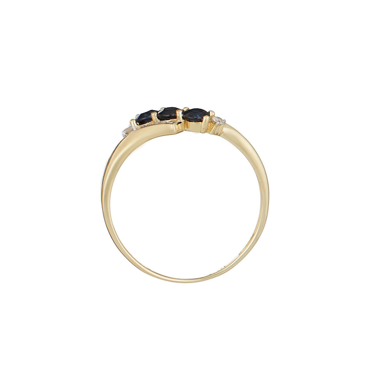 Bague Or Jaune Diamant et Saphir Bague " Lison" Or jaune et Saphir