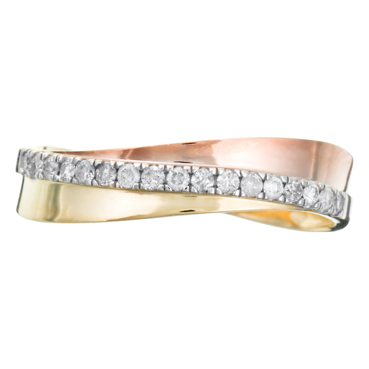 Bague " Émilie" Or bicolore et Diamant