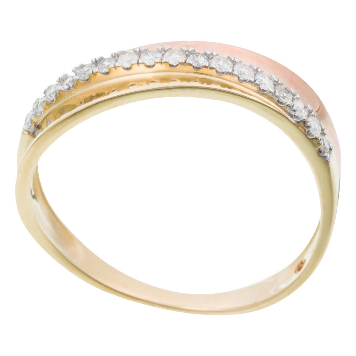 Bague " Émilie" Or bicolore et Diamant