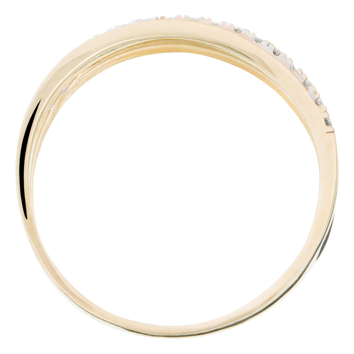 Bague " Émilie" Or bicolore et Diamant