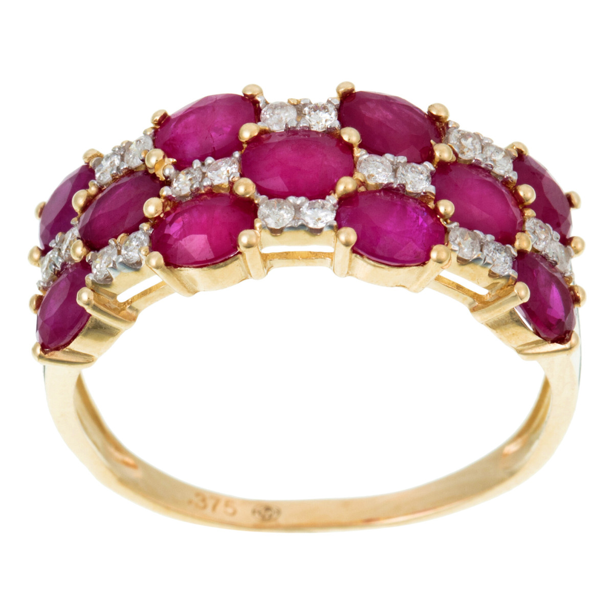 Bague "Jade" Or jaune et Rubis