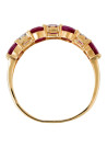 Bague Or Jaune Diamant et Rubis