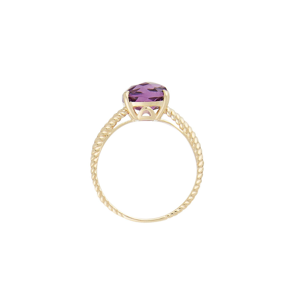 Bague Or Jaune et Améthyste Bague "Malorie" Or jaune et Améthyste