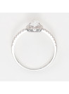 Bague Or Blanc Diamant et Topaze