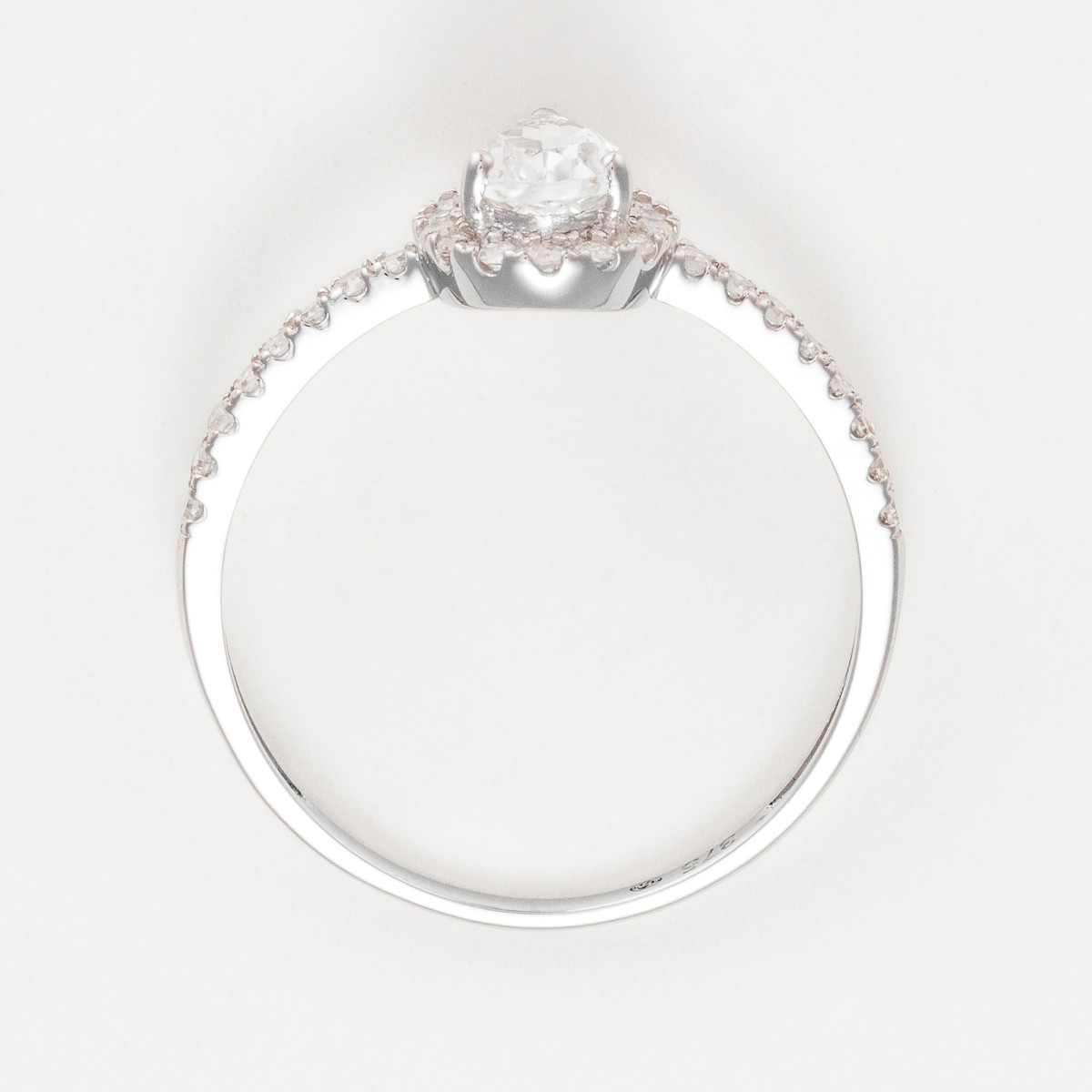 Bague "Salomé" Or blanc et Topaze