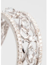 Bague Or Blanc Diamant et Topaze
