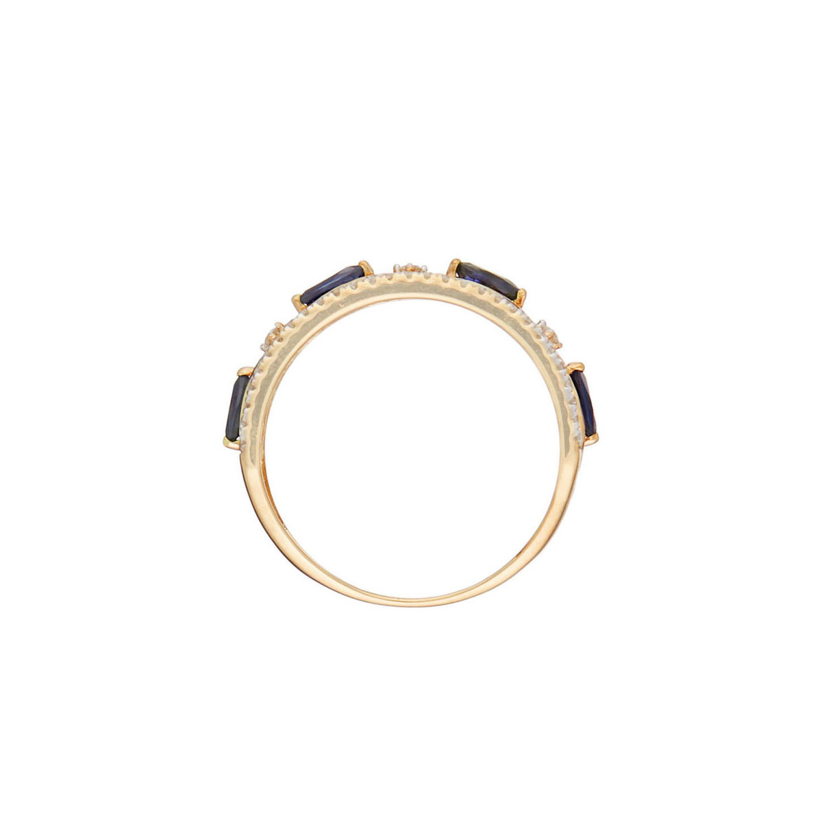 Bague Or Jaune Diamant et Saphir Bague "Marjolaine" Or jaune et Saphir