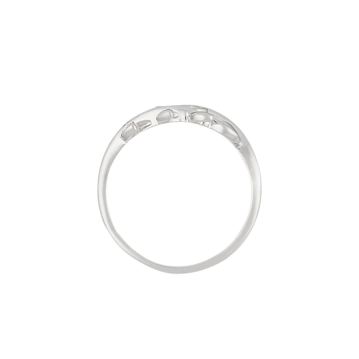 Bague "Sanya" Or blanc et Diamants