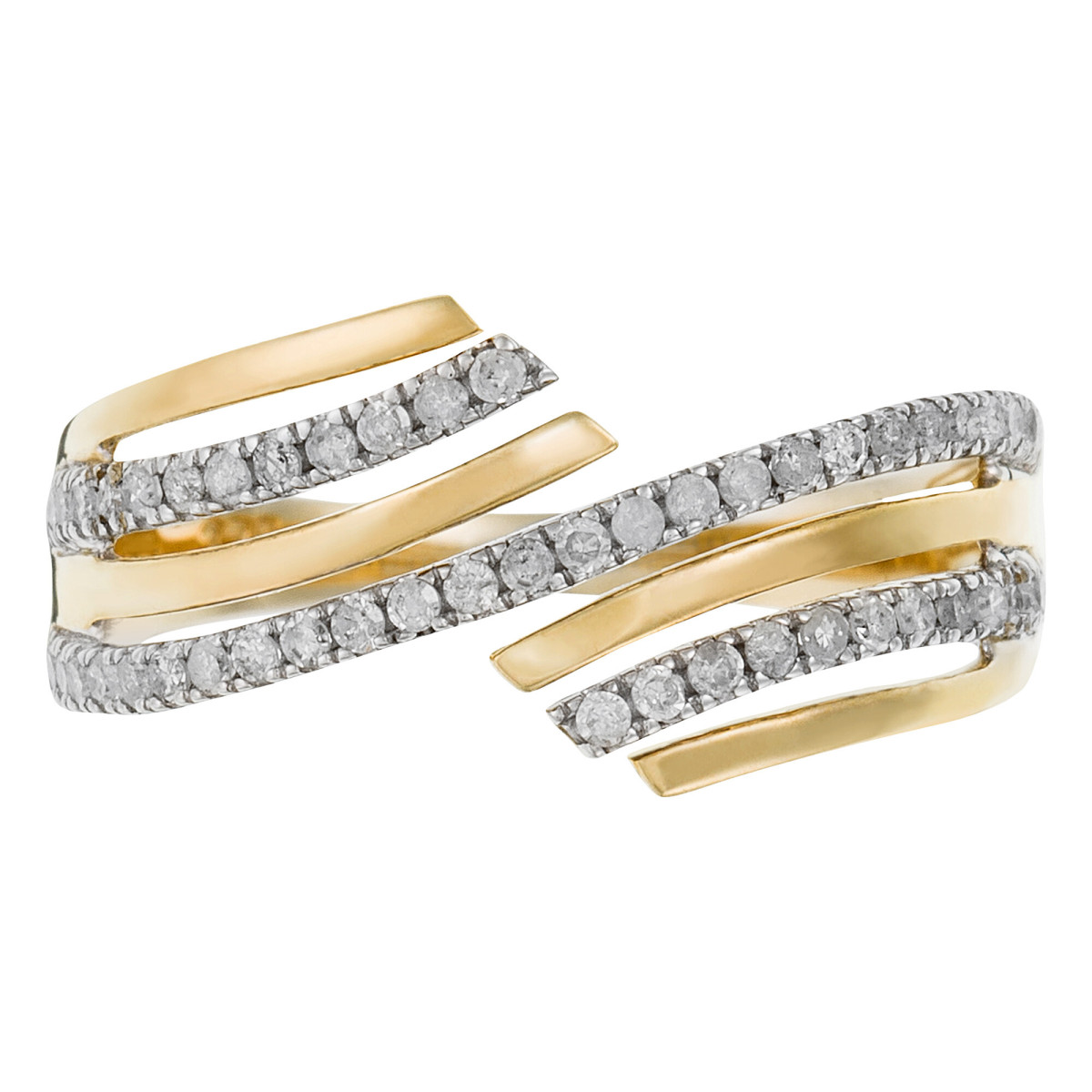 Bague "Divina" Or jaune et Diamants