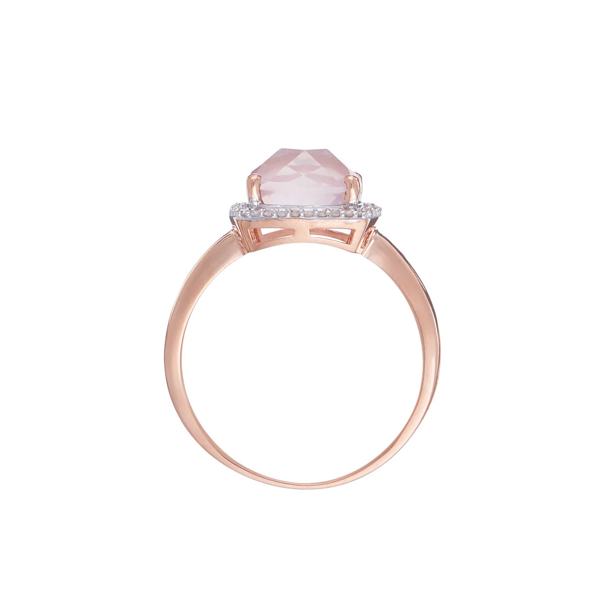 Bague de on sale fiancaille quartz rose