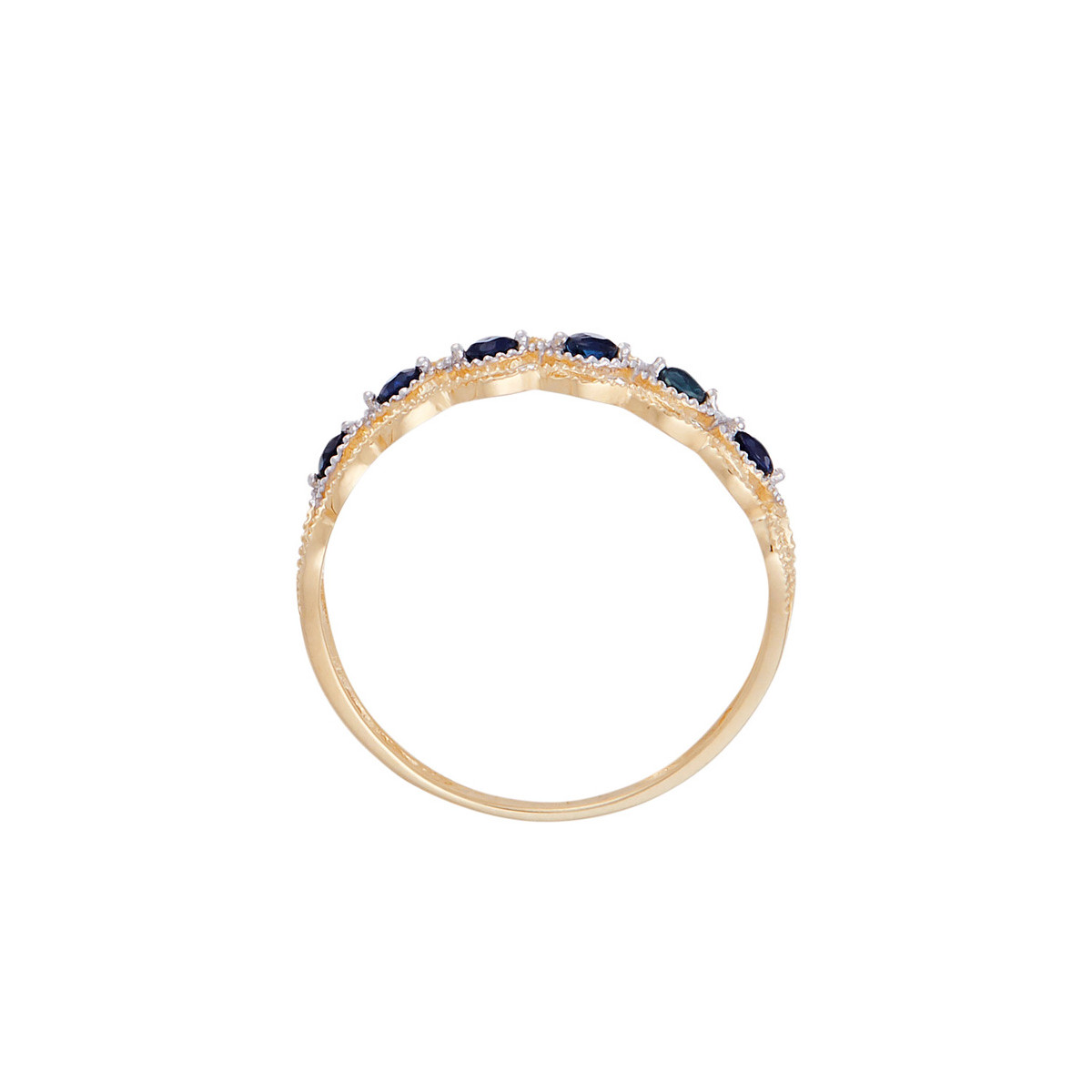 Bague Or Jaune et Saphir Bague "Pianosa Saphir" Or jaune