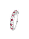 Bague Or Blanc Diamant et Rubis