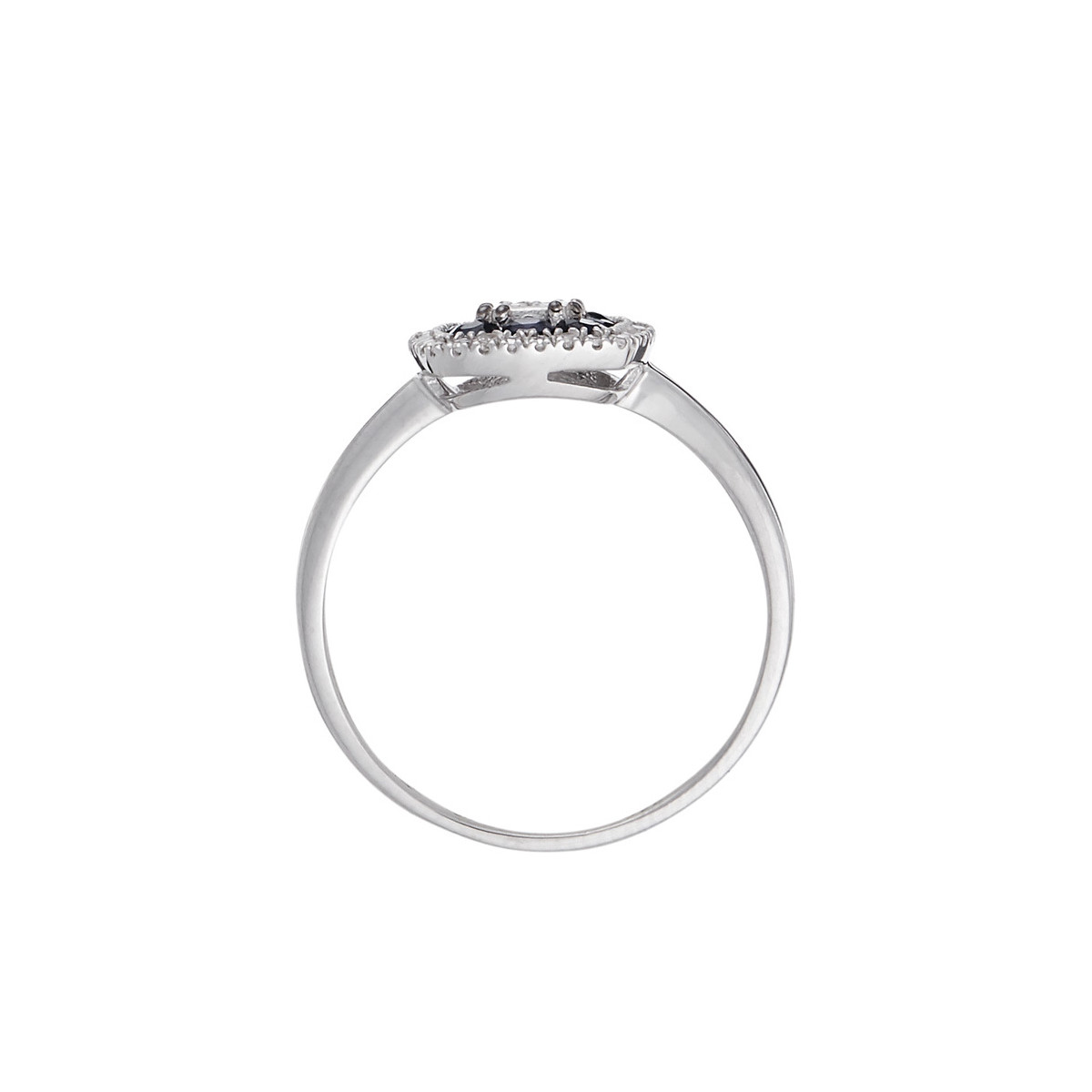 Bague Or Blanc Diamant et Saphir Bague " Emilie" Or blanc et Saphir