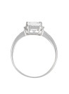 Bague Or Blanc Diamant et Topaze
